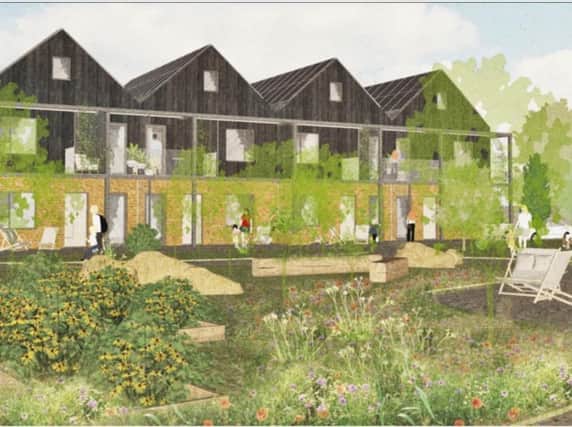 Artist's impression of the affordable, sustainable, community housingproject in Hook Norton that recently received planning permission