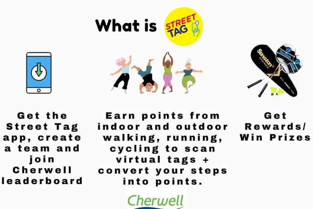 Cherwell District Council has partnered with StreetTag to provide the free downloadable app which turns the area into a giant virtual treasure hunt.