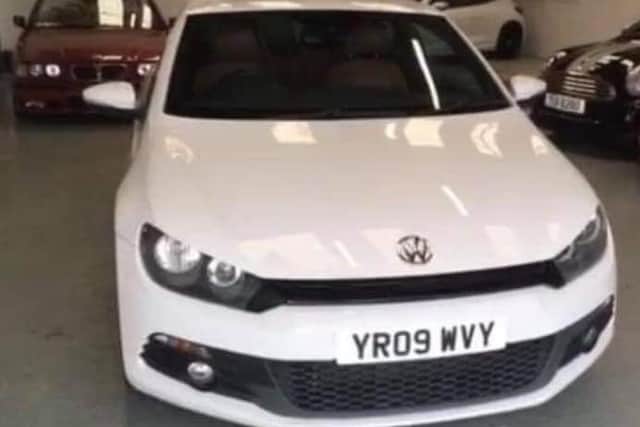 A Volkswagen Scirroco form a property in Grange Road, Banbury, during a burglary on Friday August 14.