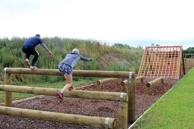 The assault course at Bicester Hotel and Spa is a great physical challenge and is huge fun