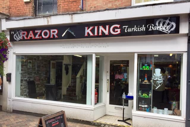 The Razor King Turkish barbers is also wants to remind people it's safe to come out for a haircut