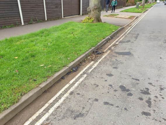 These reader photos show the leftover mess after roadworks along Oxford Road in Banbury.