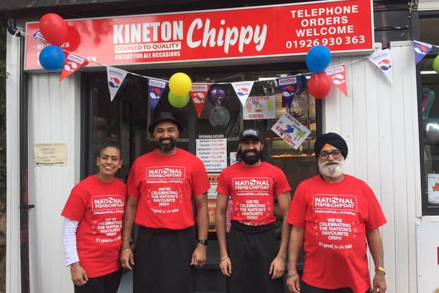 The Kineton Chippy is giving a bottle of beer to all customers who buy a fish and chips meal from 5pm this evening to mark National Fish and Chip Day
