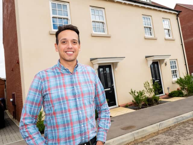 Jonathan Kingston at his new home at Ashberry Homes’ Cherry Fields development in Banbury