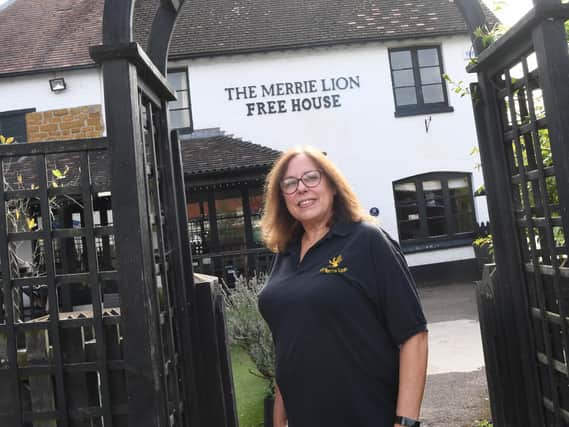 Daphne Leck at The Merrie Lion in Fenny Compton.