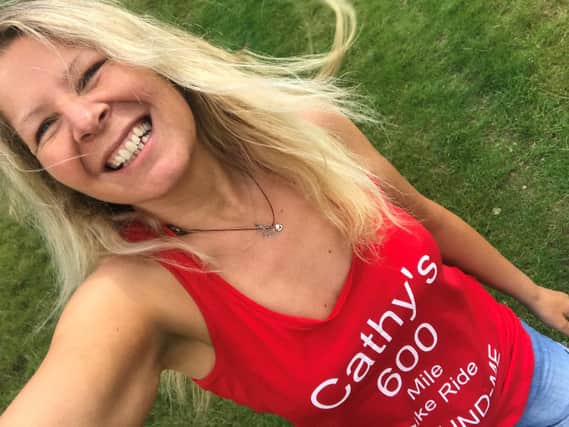 Cathy Hattam is set to embark on a 600-mile cycle challenge tomorrow, Thursday September 24, 2020.
