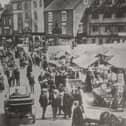 Banbury Market Place, photographed in the early 1920s