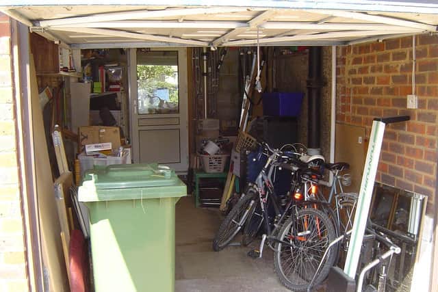 The 'after' post declutter for Clare Baker of her own garage