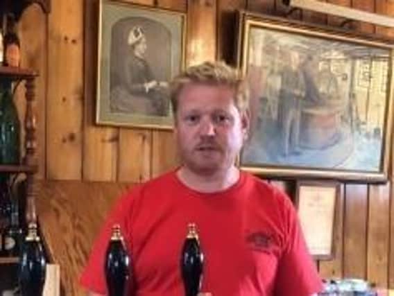 James Clarke in his new video message from Hook Norton Brewery