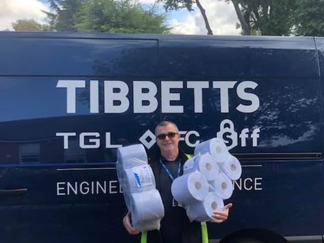 Bishop Carpenter Primary School near Banbury was grateful to receive a donation from the Banbury business, Tibbetts TGL, of paper towels