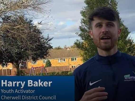 Harry Baker a youth activator with Cherwell District Council