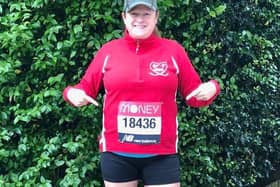 Susanna Jeffery completed the 26.2-mile 2020 virtual Virgin Money London Marathon around the parks of Banbury