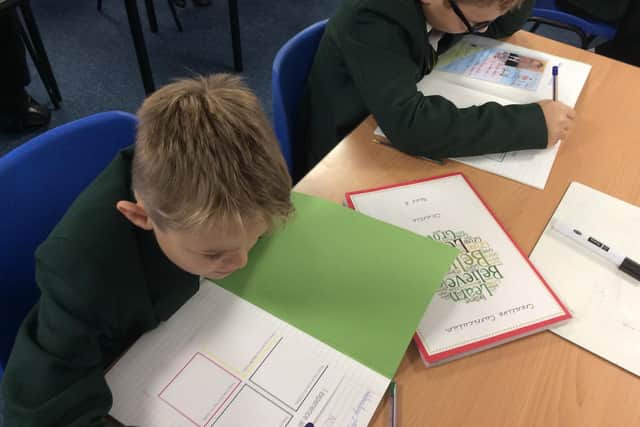Pupils at Harriers and Dashwood are benefitting from a system of measures, designed to boost their happiness, which have been endorsed by the Duchess of Cambridge. Dashwood pupils: Alfie Thorn and Charlie Bonham who are 10.
(photo from Aspirations Academies Trust)