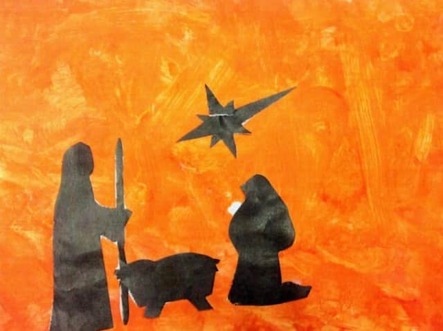 The 2019 winner of MP Victoria Prentis's Christmas card competition was this nativity scene designed by Daniel Orritt, a pupil at Frank Wise School