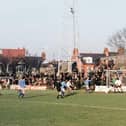 A picture from the 1973 match between Banbury Utd vs Northampton Town