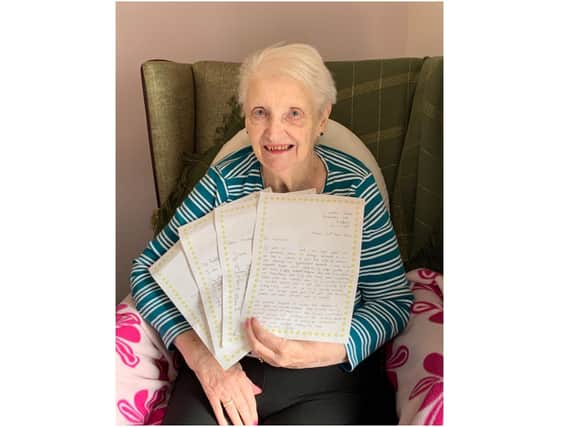 Residents at Highmarket House were thrilled to receive handwritten letter from local pupils (photo from Care UK’s Highmarket House)