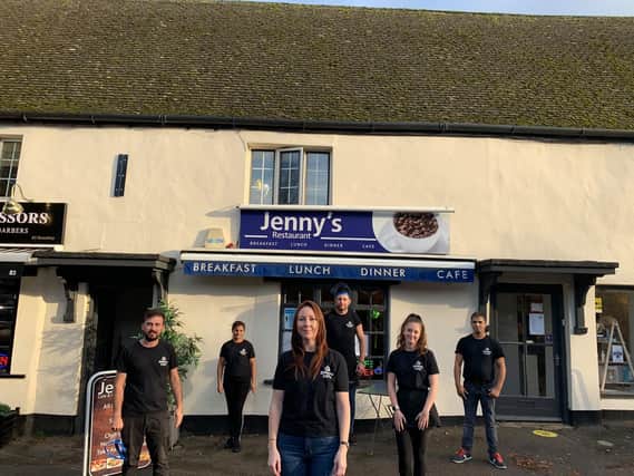 The staff at Jenny's Restaurant and Cafe in the High Street of Brackley (photo from Jenny's Restaurant)