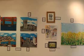 The art was displayed at the Lockdown Craft Gallery for everyone to admire.