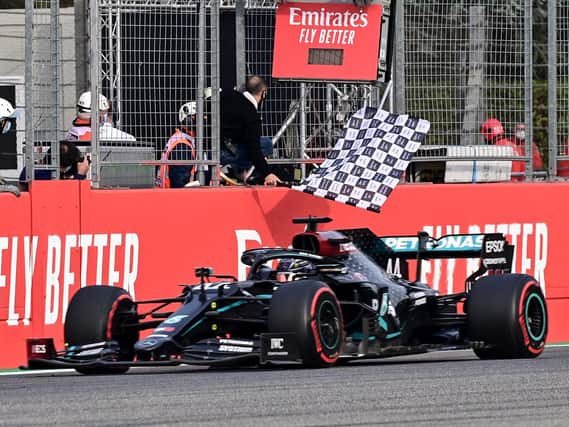 Lewis Hamilton wins at Imola