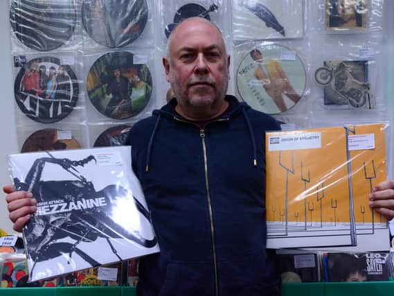 Chris Oakes, the owner of Strummer Room Records, has seen online sales at his business more than double since the first lockdown started while his town centre shop remains closed.