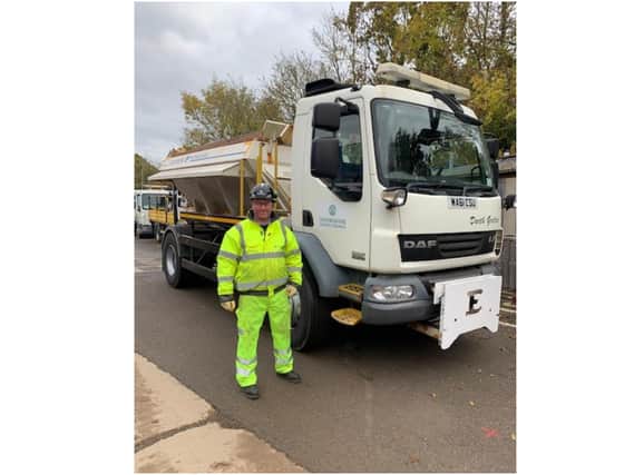 Oxfordshire County Council gritter lorry driver Richard Boss (photo Oxfordshire County Council)
