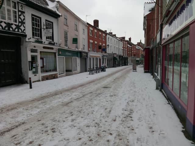 Parsons Street, Banbury during the Beast from the East in 2018