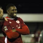Lee Ndlovu scored the late equaliser as Brackley Town fought back from 2-0 down to earn a 2-2 draw at Gateshead