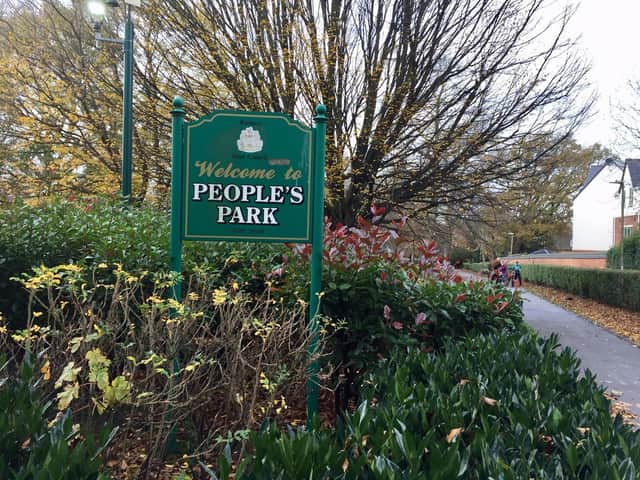 Peoples Park where town councillors hope to create an official sensory garden.