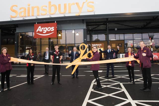 The opening of the new Sainsbury's supermarket in Brackley.
