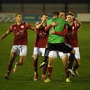 The Brackley Town players will be looking to pull off an FA Cup upset when they head to Tranmere Rovers in the second round on Friday night