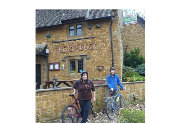 Gerri and Miles at the Roebuck Inn, Drayton.