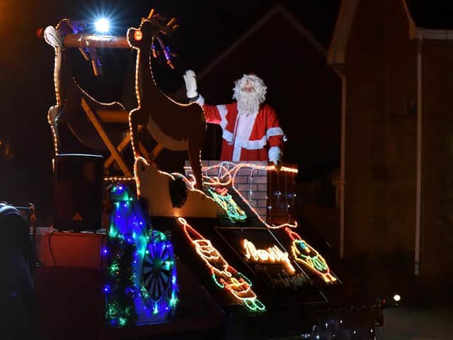 Santa and his sleigh are set to make their return to Banbury this month with the help of volunteers from the Banbury Cross Round Table group. (file photo from Banbury Cross Round Table Facebook page)