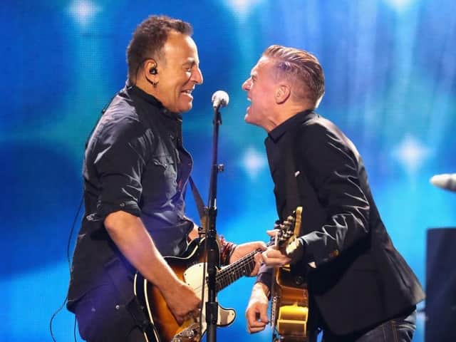 Bryan Adams, playing with Bruce Springsteen at the Invictus Games in 2017. Picture by Getty