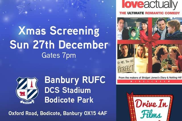 Two holiday favourites will be shown at the Banbury Rugby Union Football Club through a partnership with Drive-in Films.