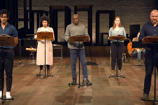 Anne Odeke, Andrew French and Alice Blundell in The Rage of Achilles