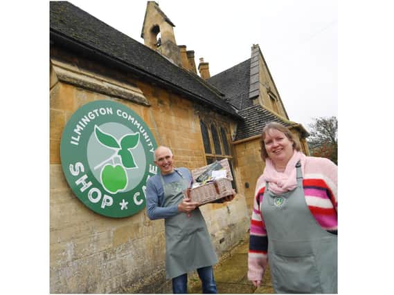 Mike Tremellen, chairman of the Ilmington Community Shop and Café, and manager Michele Hall.