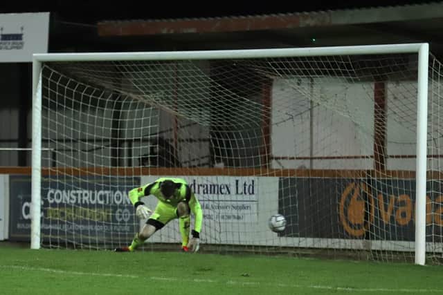 Shane Byrne's penalty finds the net to earn Brackley a share of the points