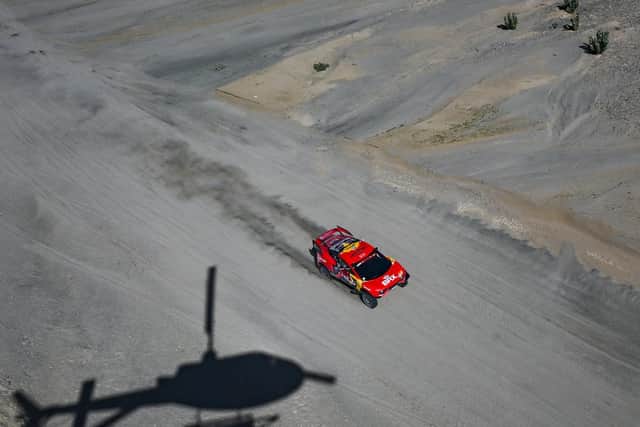A bird's eye view of the race in action for Prodrive