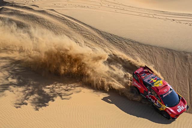 Incredible scenes from the desert in Saudi Arabia as the Prodrive team puts up a brilliant performance