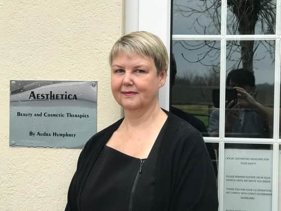 Audra Humphrey outside her beauty therapy business near Adderbury