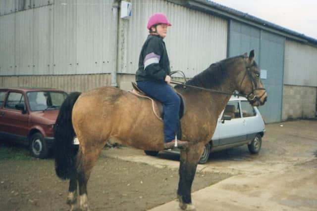 Robert Henn as a youngster on board his pony Rupert