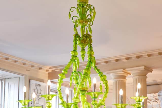 An amazing and colourful chandelier