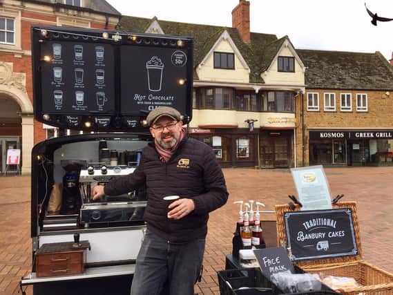Chris Chandler, and his brother-in-law, Kenny Gillett, launched the The Coffee Guys, a mobile coffee van, around five or six months ago in the town centre of Banbury