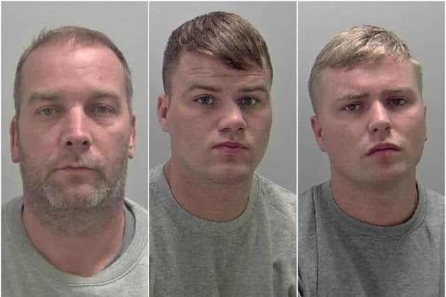 John Kiely, of Shipston, Gerry McDonagh, of London, and Michael Mongan, of London (photo from Warwickshire Police website)