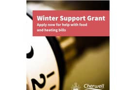 Residents in Cherwell district who need help to buy food and heat their homes this winter can now apply for the Winter Support Grant Scheme. (Image from Cherwell District Council)