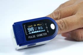 A pulse oxymeter of the kind supplied by SCAS to Covid-19 patients with underlying health conditions
