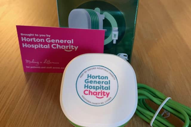 Juice's chargers for Horton General Hospital.