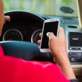 You are four times more likely to be involved in a collision whilst driving and using a mobile phone. (Image from Oxfordshire County Council)