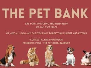 The Pet Bank, Banbury launched by Claire Evans to help families struggling to care for their pets