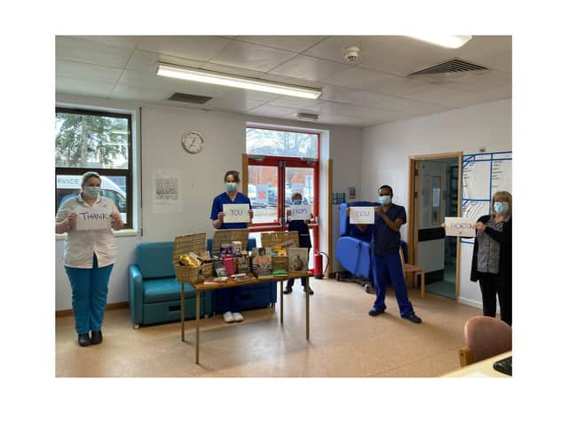NHS staff in the Critical Care Unit at Horton General Hospital were given a special donation, as a way of saying thank you for all their hard work during the pandemic.
